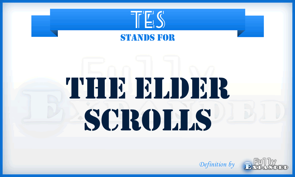 TES - The Elder Scrolls