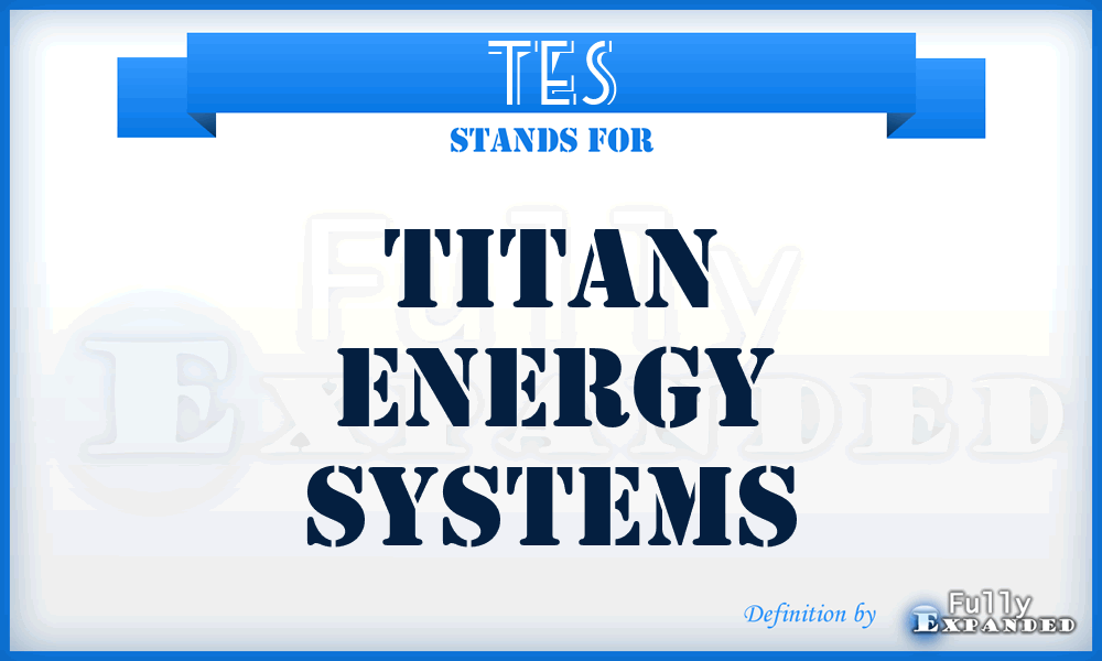 TES - Titan Energy Systems