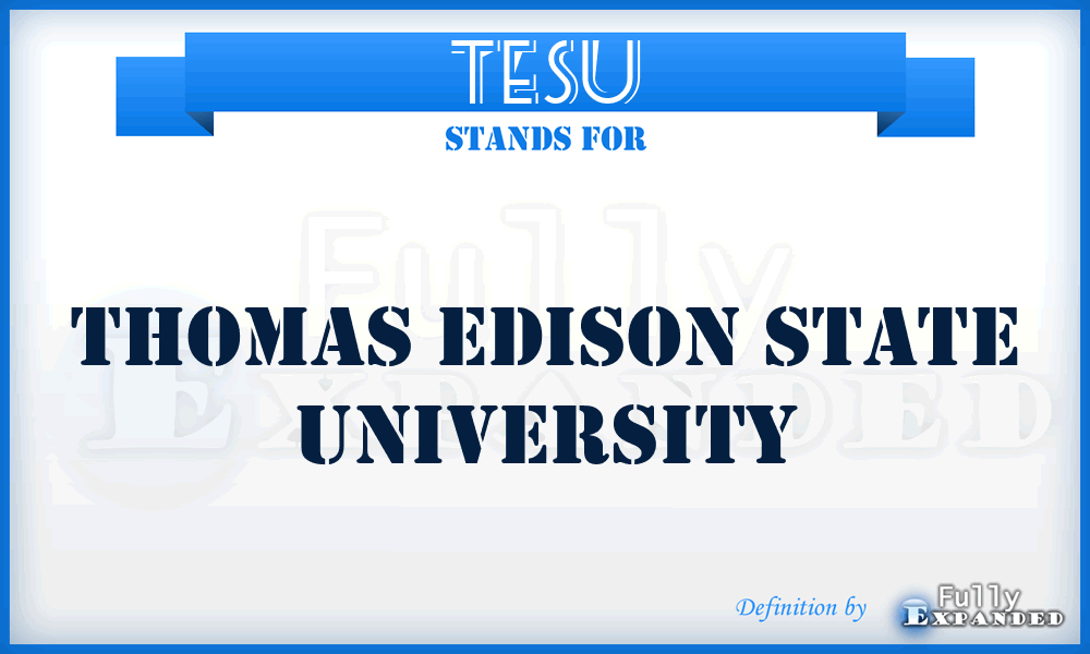 TESU - Thomas Edison State University