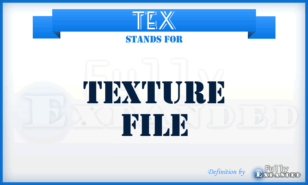 TEX - Texture file