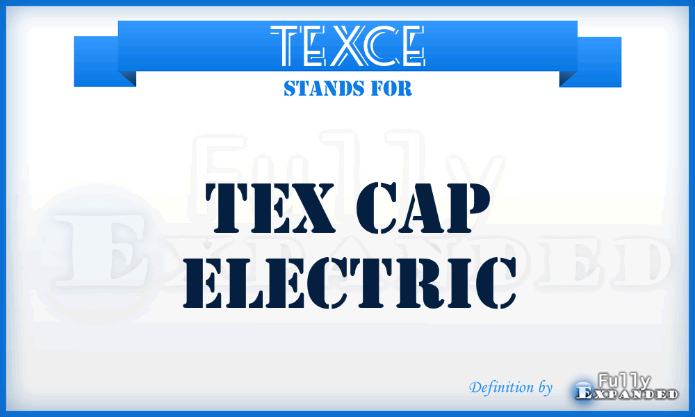 TEXCE - TEX Cap Electric