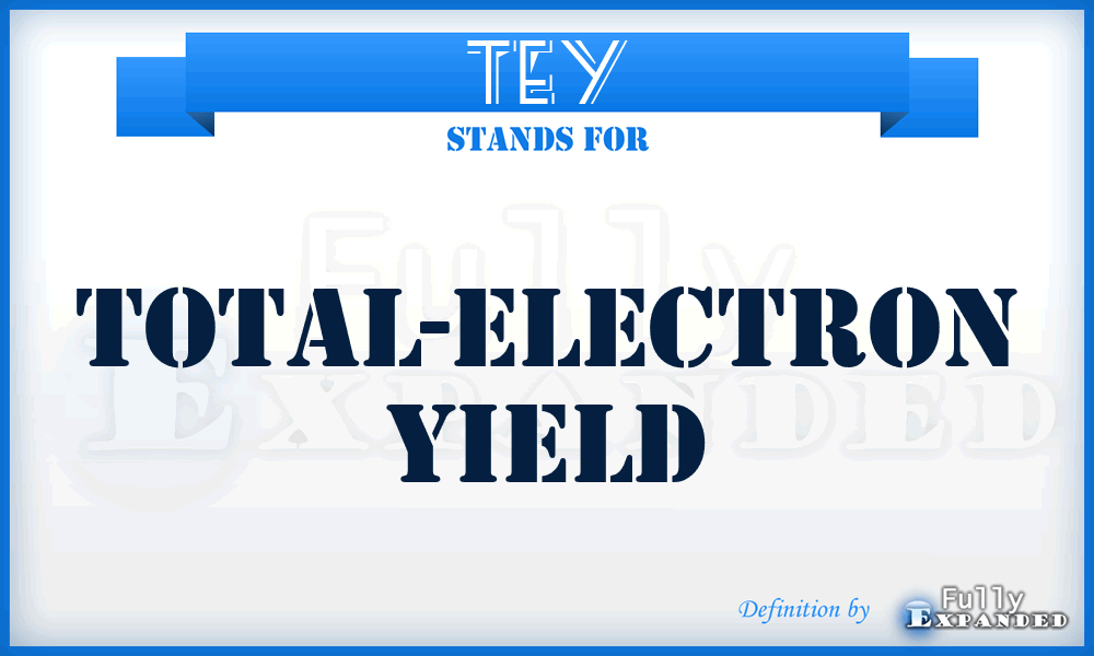 TEY - total-electron yield