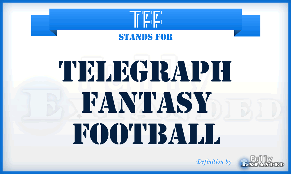 TFF - Telegraph Fantasy Football