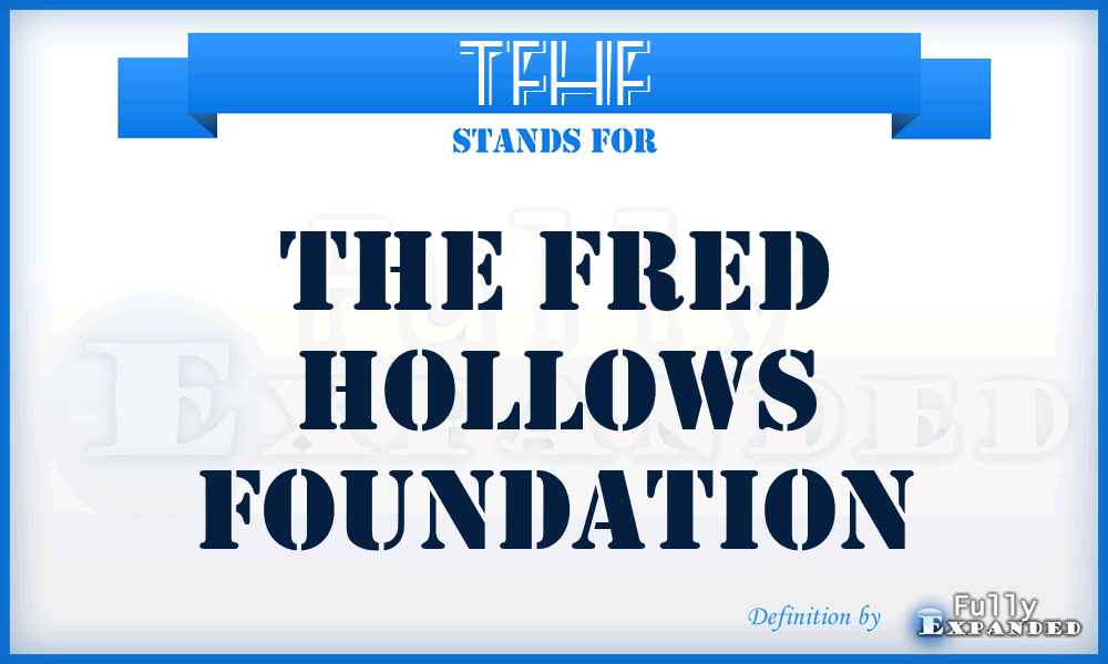 TFHF - The Fred Hollows Foundation