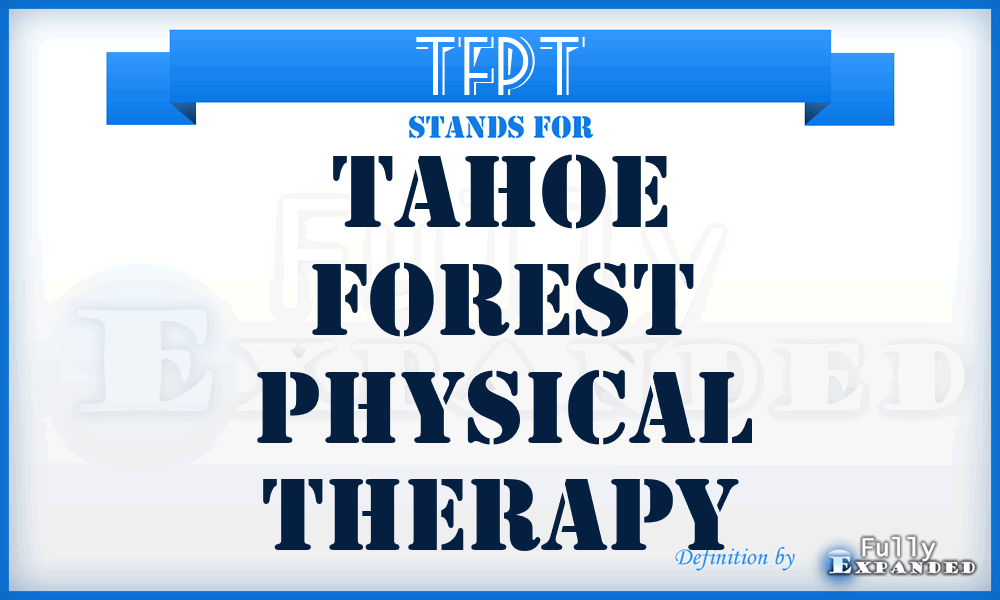 TFPT - Tahoe Forest Physical Therapy
