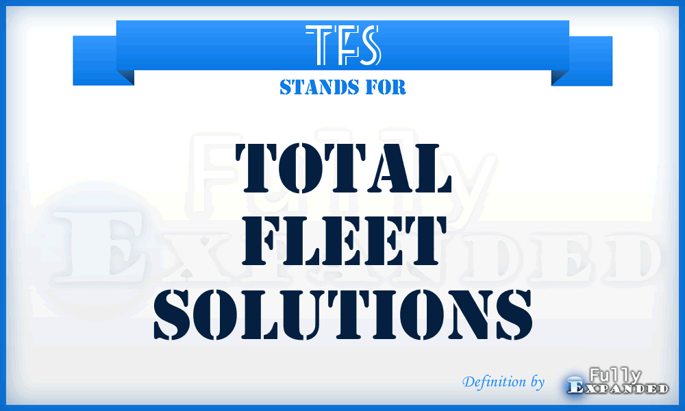 TFS - Total Fleet Solutions