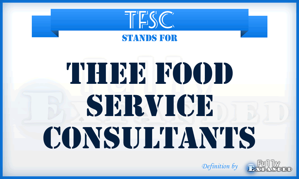 TFSC - Thee Food Service Consultants