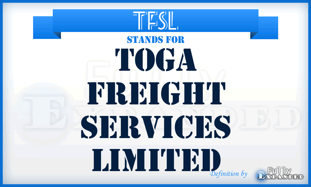 TFSL - Toga Freight Services Limited