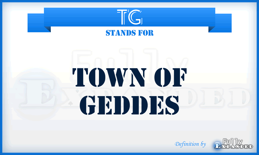 TG - Town of Geddes