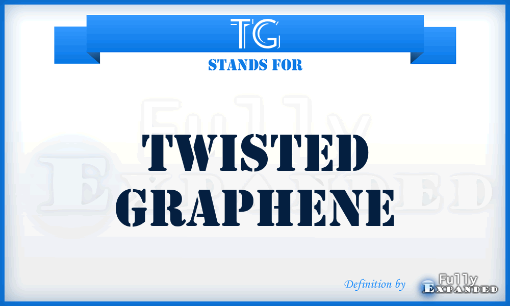 TG - twisted graphene