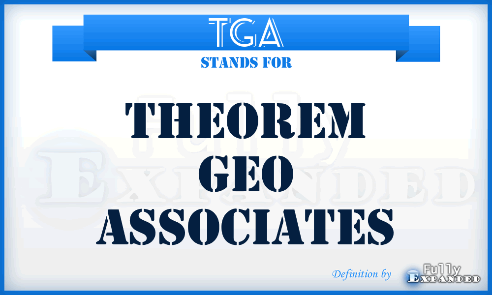 TGA - Theorem Geo Associates