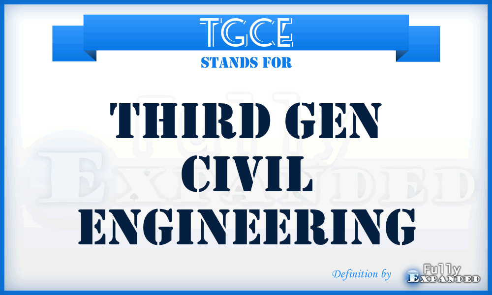 TGCE - Third Gen Civil Engineering