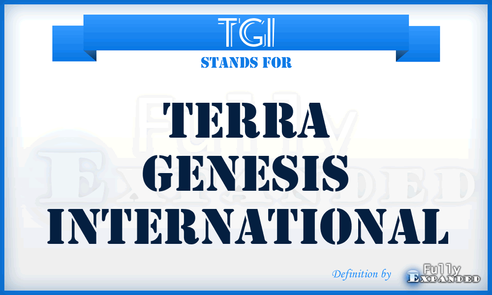 TGI - Terra Genesis International