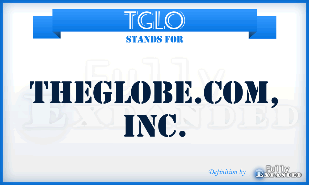 TGLO - TheGlobe.Com, Inc.