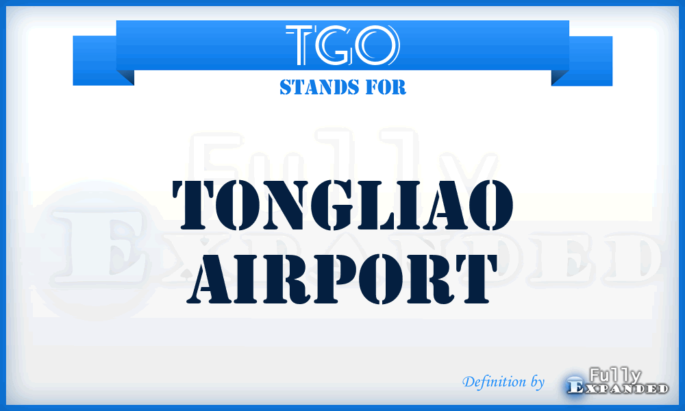 TGO - Tongliao airport