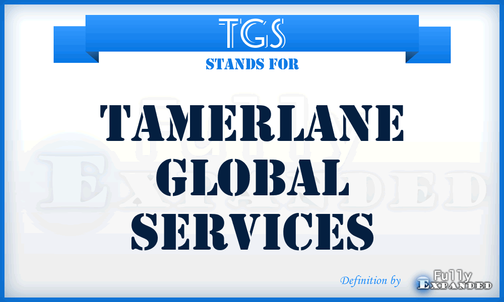 TGS - Tamerlane Global Services