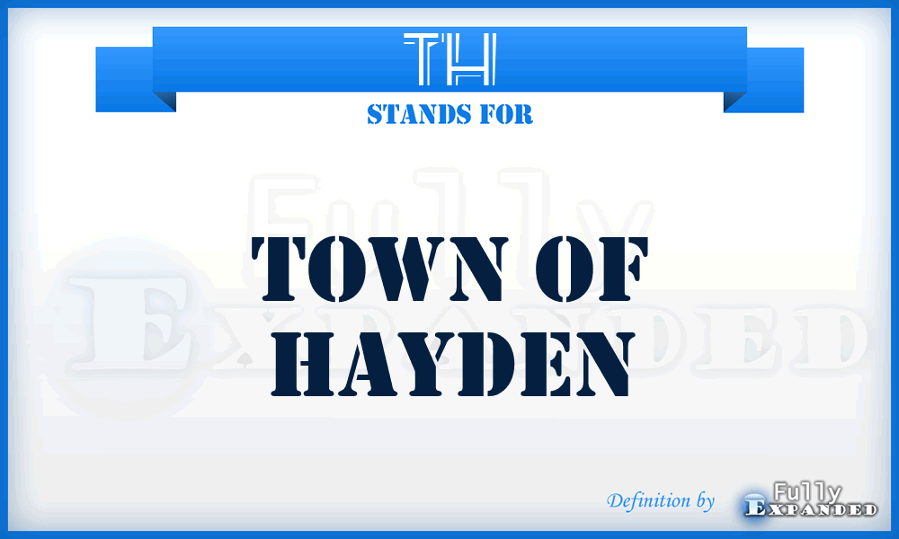 TH - Town of Hayden