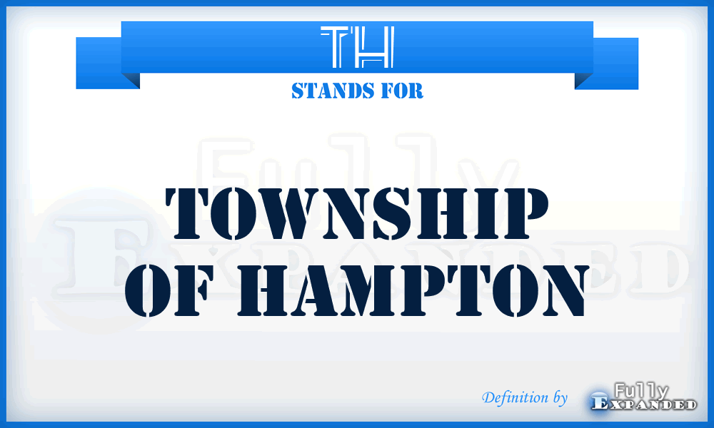 TH - Township of Hampton