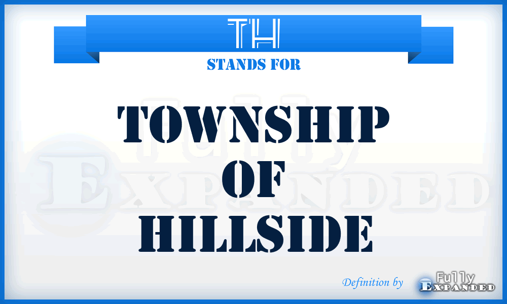 TH - Township of Hillside