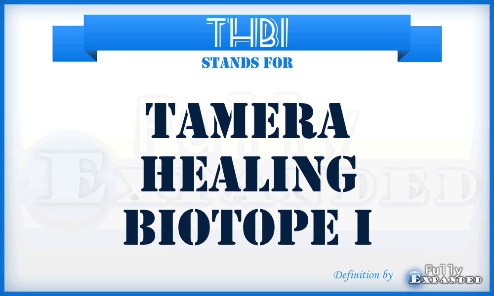 THBI - Tamera Healing Biotope I