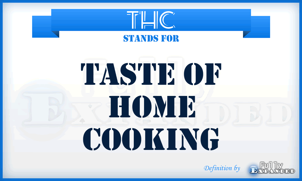 THC - Taste of Home Cooking