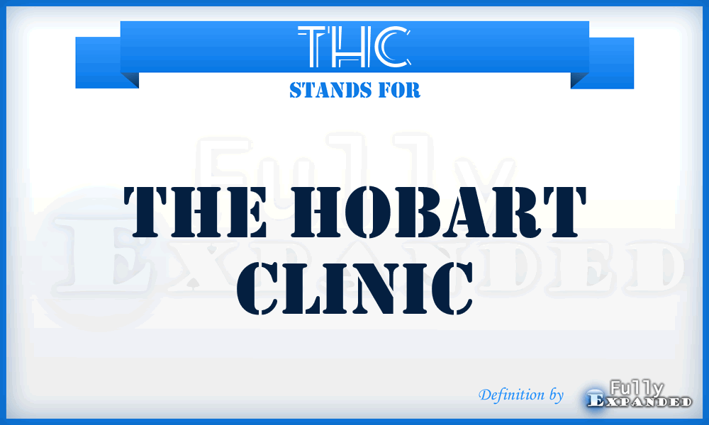 THC - The Hobart Clinic