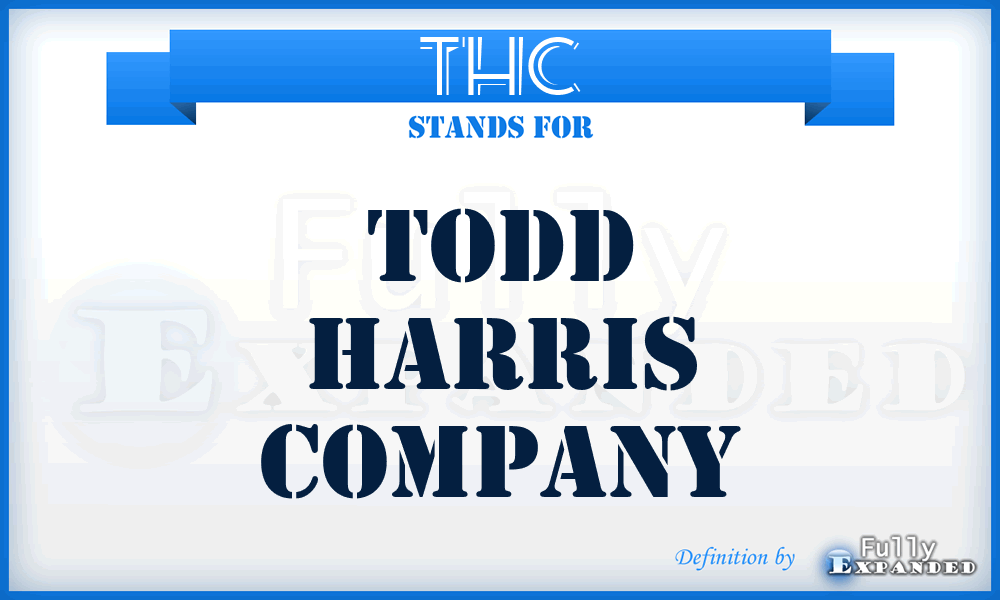 THC - Todd Harris Company