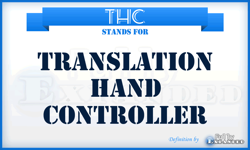THC - Translation Hand Controller