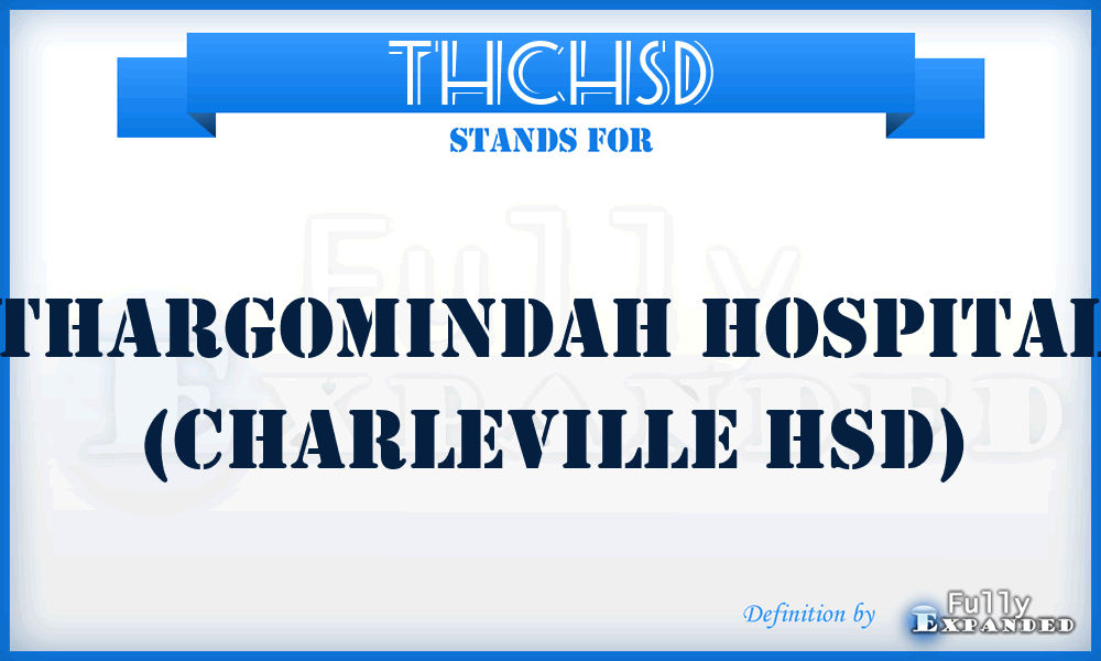 THCHSD - Thargomindah Hospital (Charleville HSD)