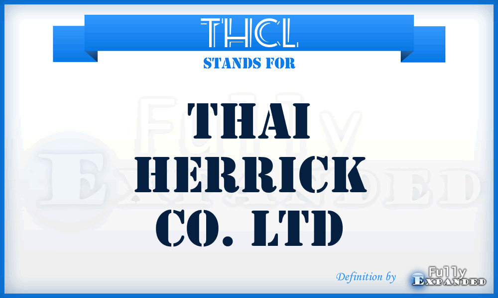 THCL - Thai Herrick Co. Ltd