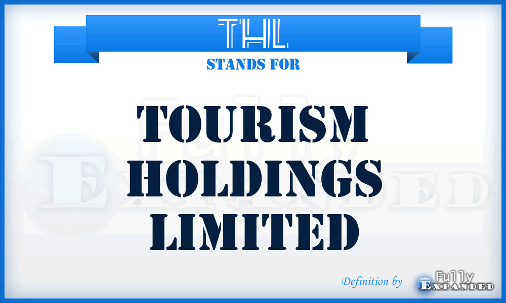 THL - Tourism Holdings Limited