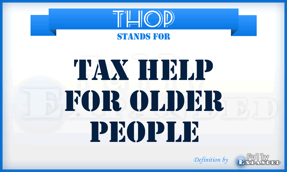 THOP - Tax Help for Older People