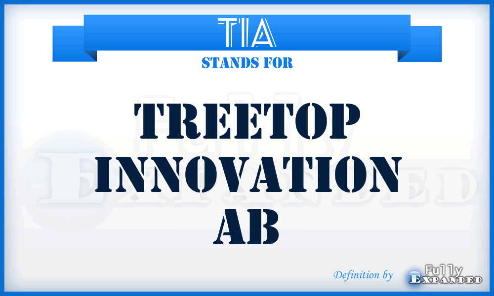 TIA - Treetop Innovation Ab