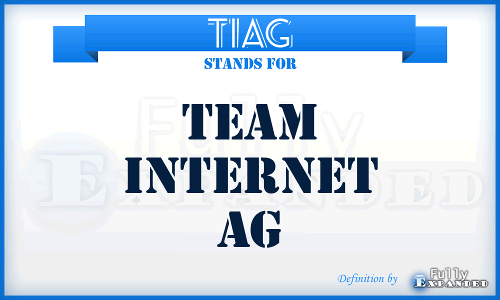 TIAG - Team Internet AG