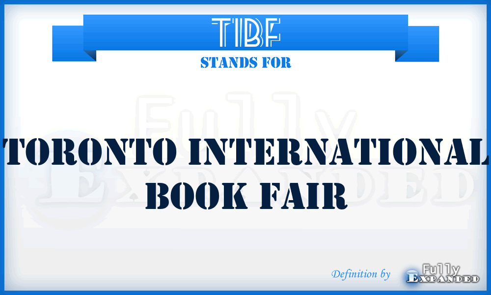 TIBF - Toronto International Book Fair