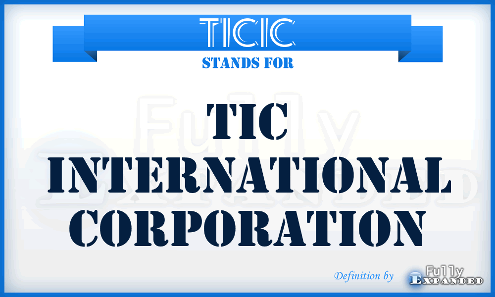 TICIC - TIC International Corporation