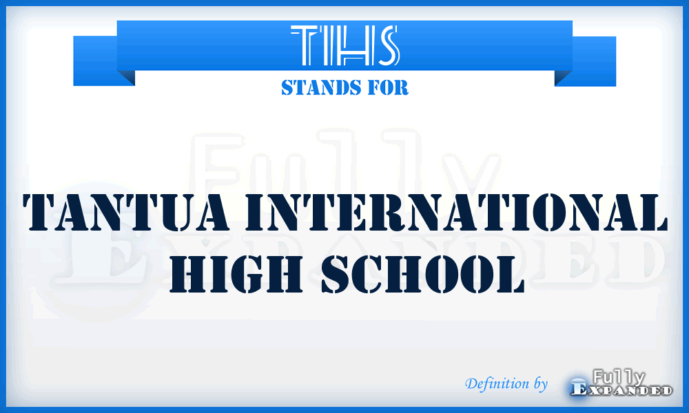 TIHS - Tantua International High School