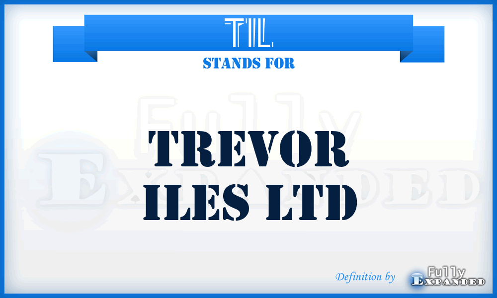 TIL - Trevor Iles Ltd