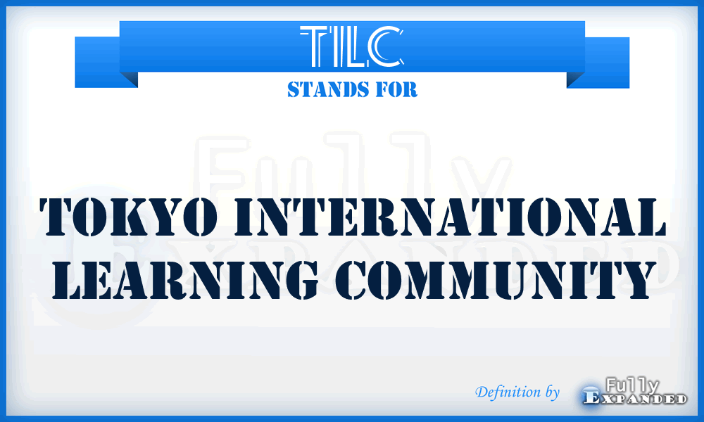 TILC - Tokyo International Learning Community