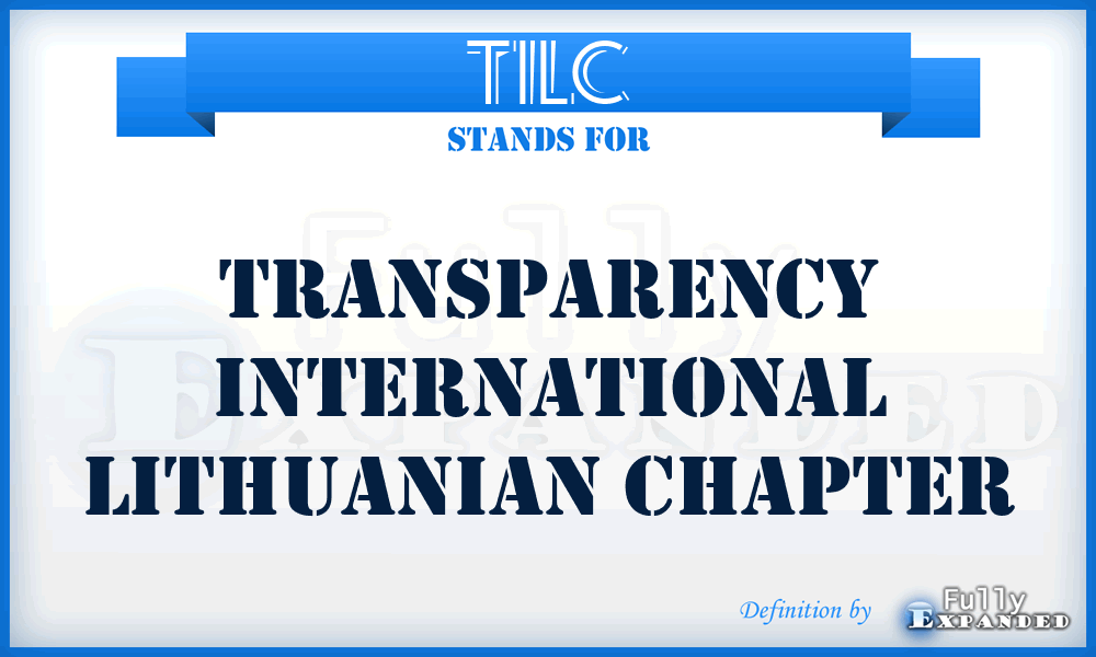 TILC - Transparency International Lithuanian Chapter