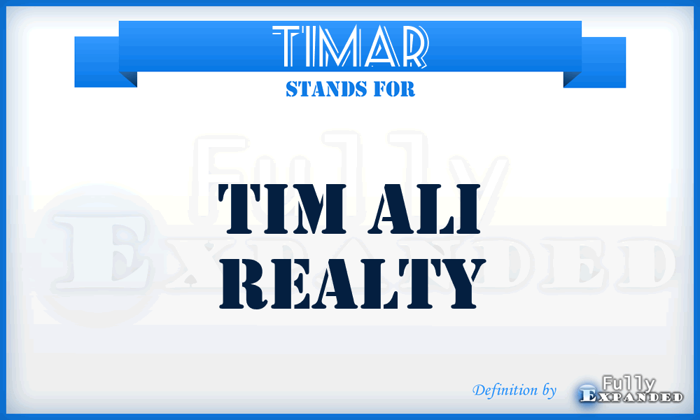 TIMAR - TIM Ali Realty