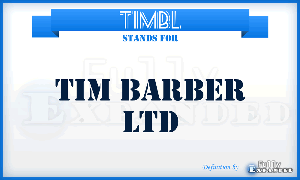 TIMBL - TIM Barber Ltd