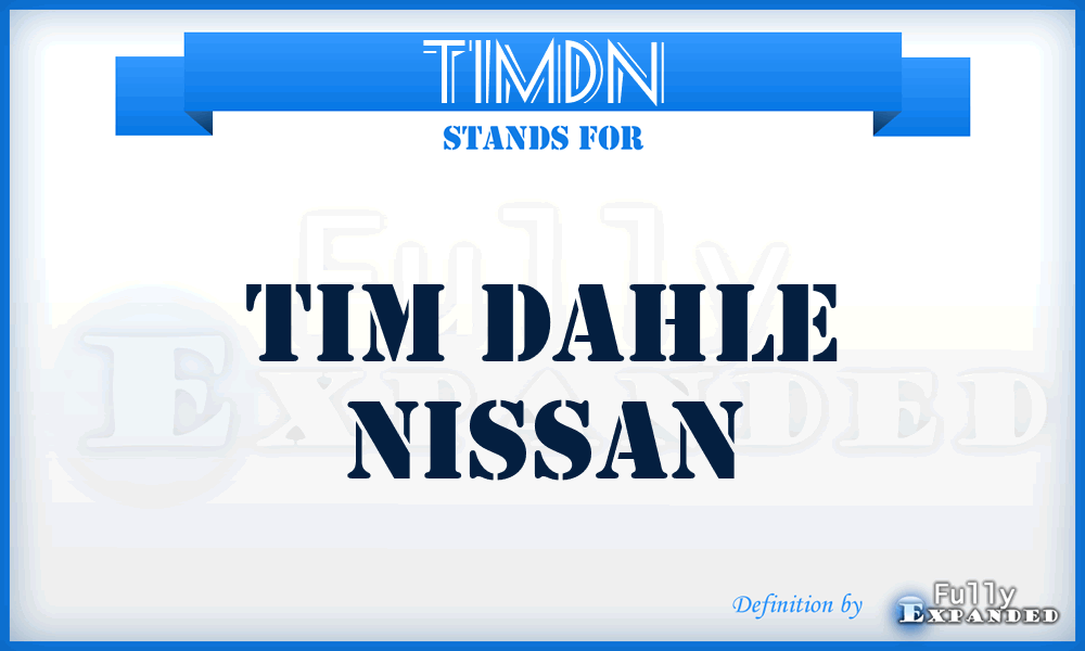 TIMDN - TIM Dahle Nissan