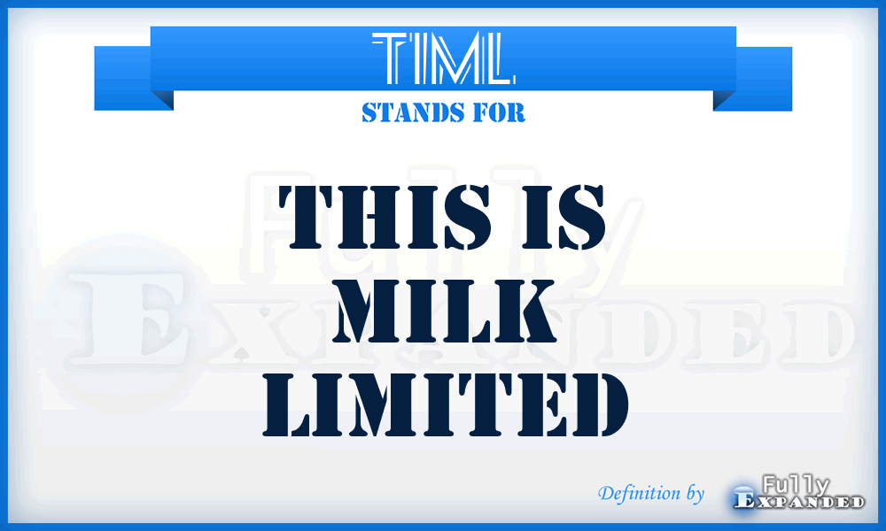 TIML - This Is Milk Limited