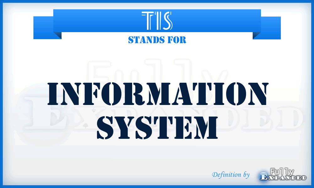 TIS - Information System