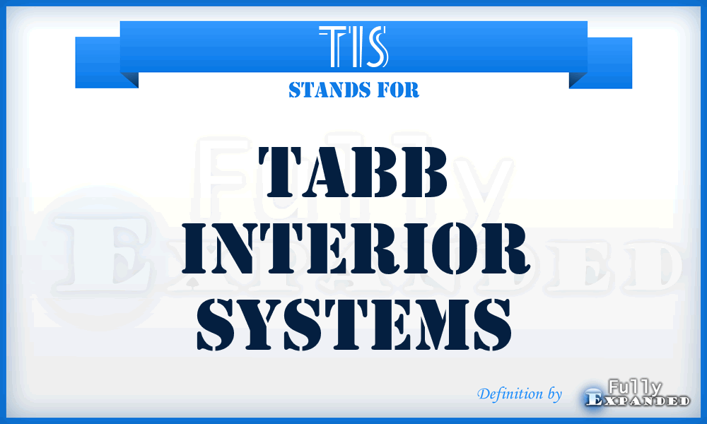 TIS - Tabb Interior Systems