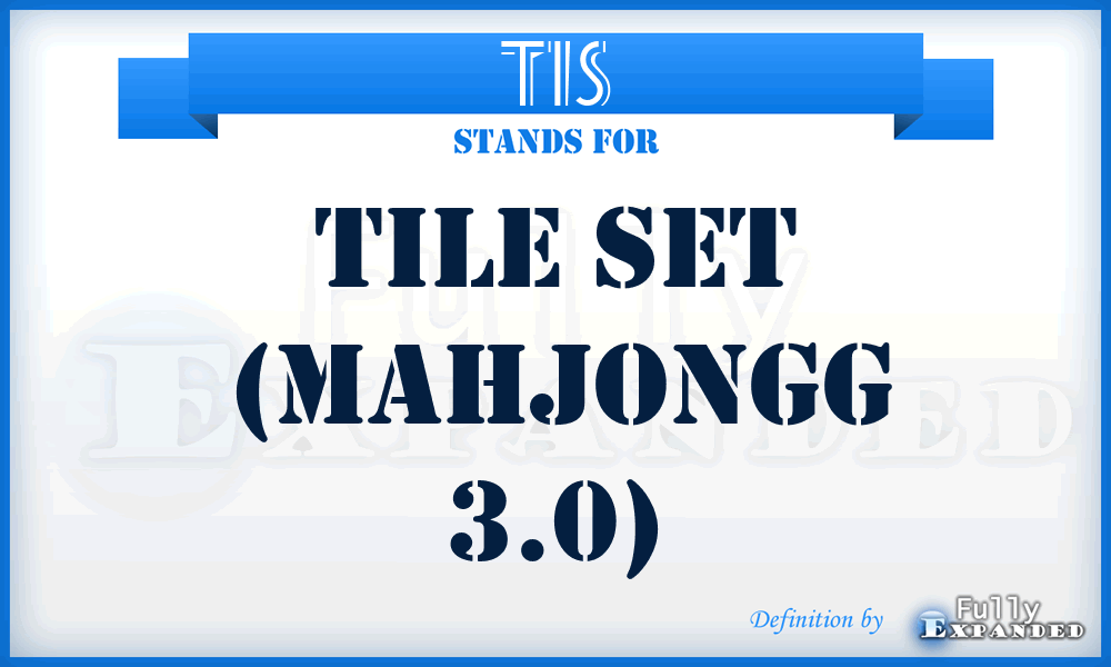 TIS - Tile set (MahJongg 3.0)