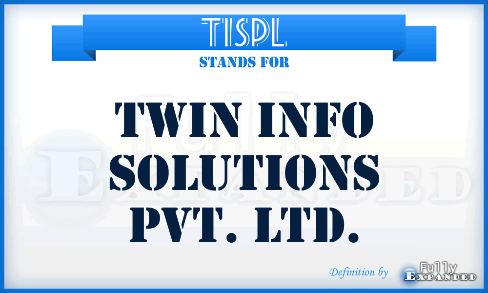 TISPL - Twin Info Solutions Pvt. Ltd.