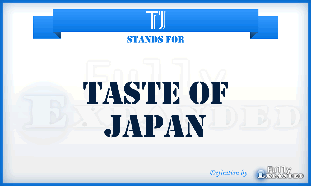 TJ - Taste of Japan