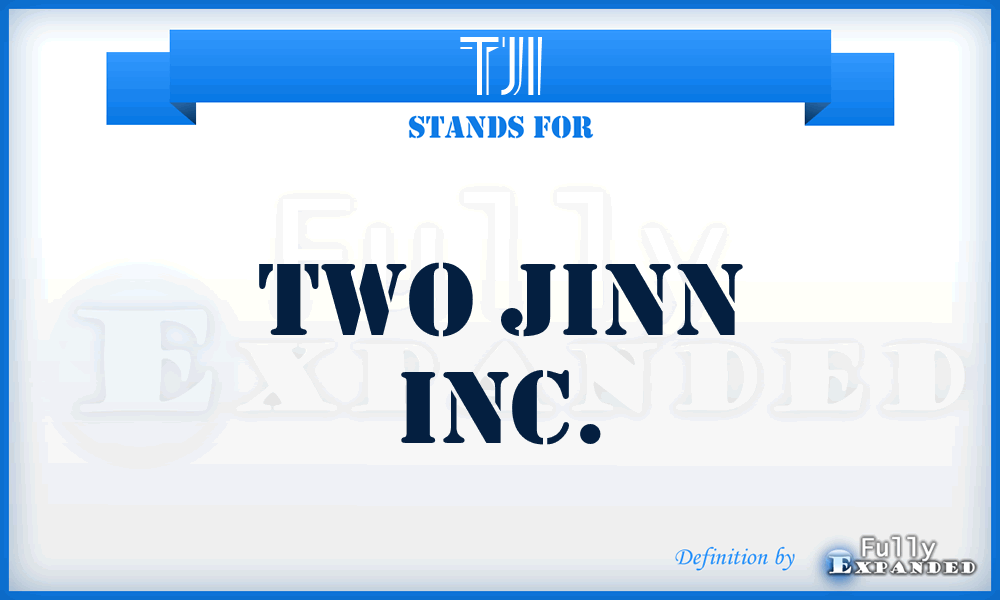 TJI - Two Jinn Inc.